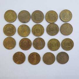 Монеты десять рублей, Россия, года 2011-2014, 19 штук